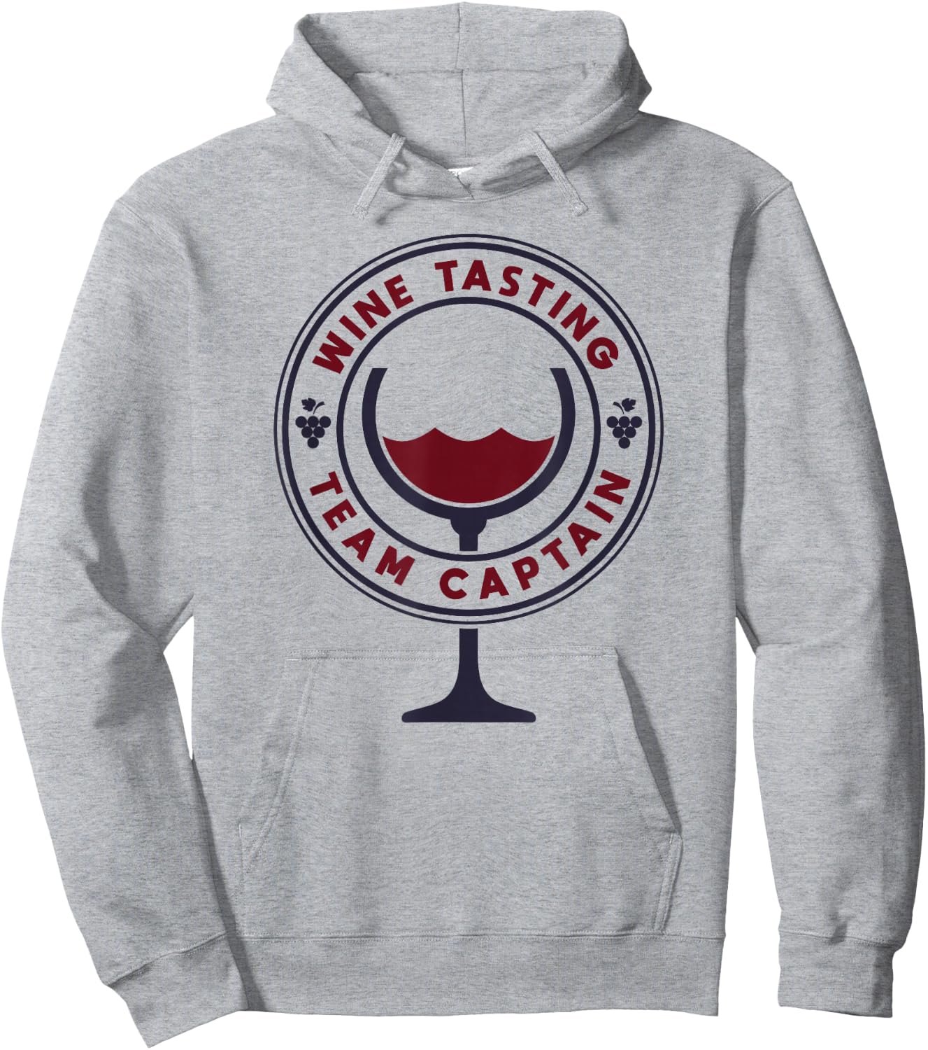 Wine Tasting Team Captain - Funny Wine Quote Hoodie - Hoodie | Ash