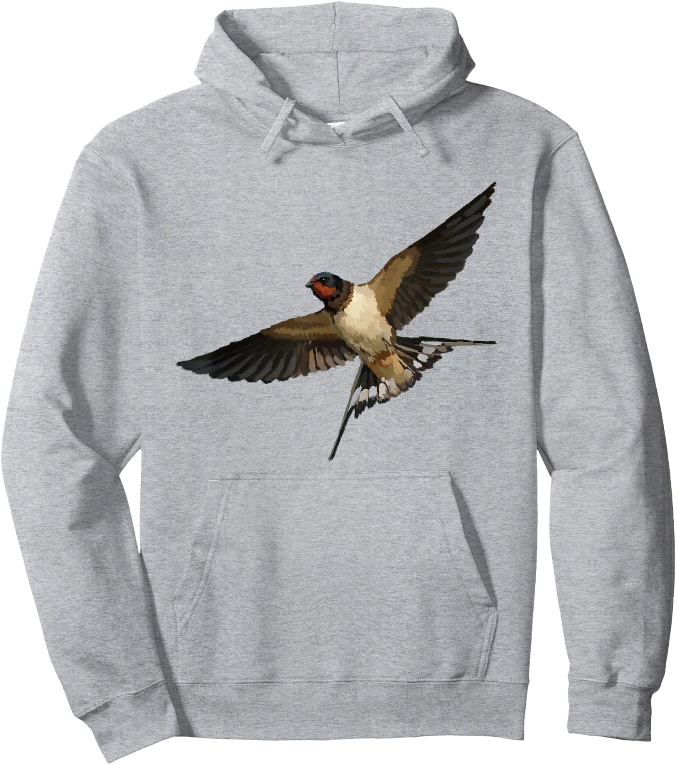 Barn Swallow Bird T Shirt Hoodie - Hoodie | Ash