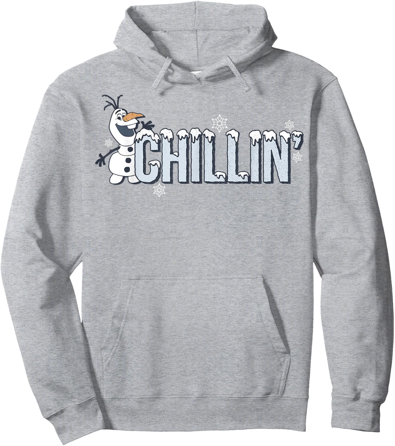 Disney Frozen Olaf Chillin' Snowflakes Portrait Hoodie - Hoodie | Ash