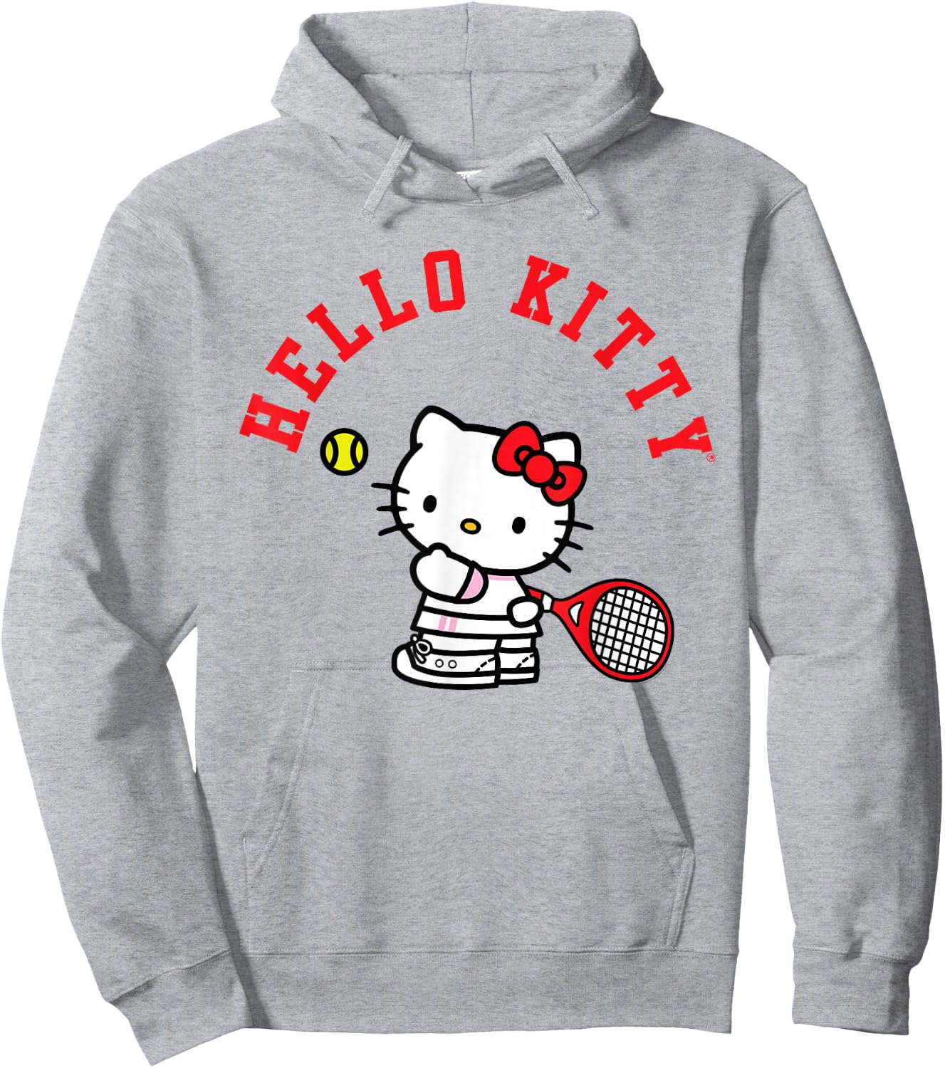 Hello Kitty Tennis Shirt Hoodie - Hoodie | Ash