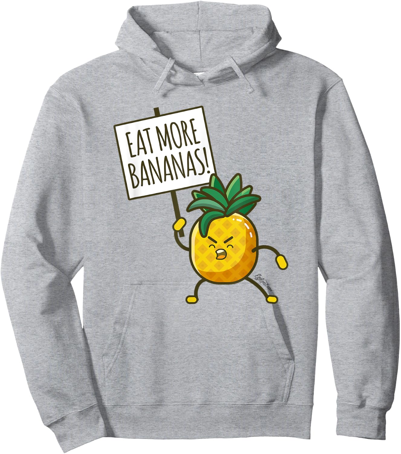 Egoteest: Eat More Bananas - Cartoon - Comic Hoodie - Hoodie | Ash