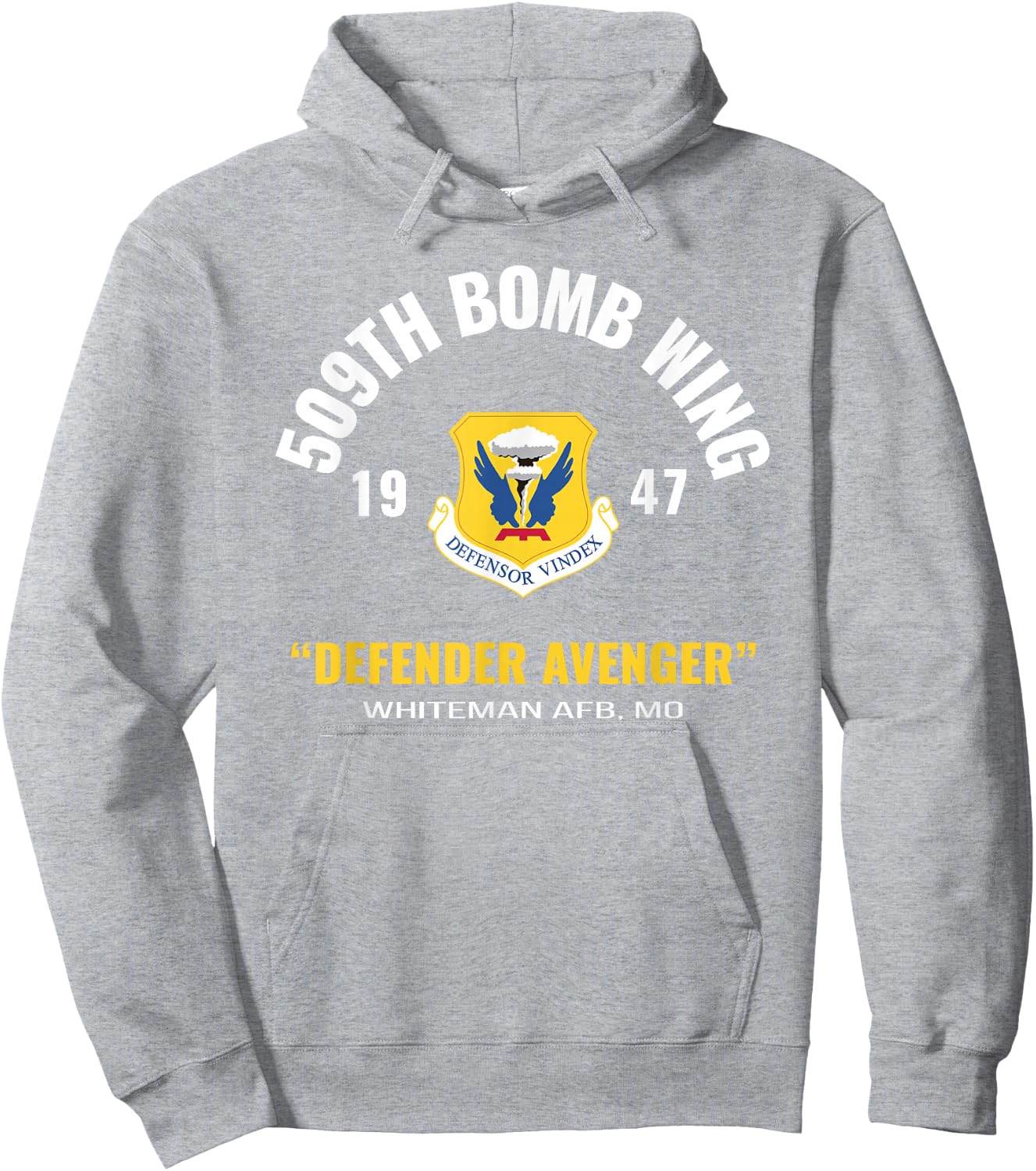 Military 509th Bomb Wing Hoodie - Hoodie | Ash