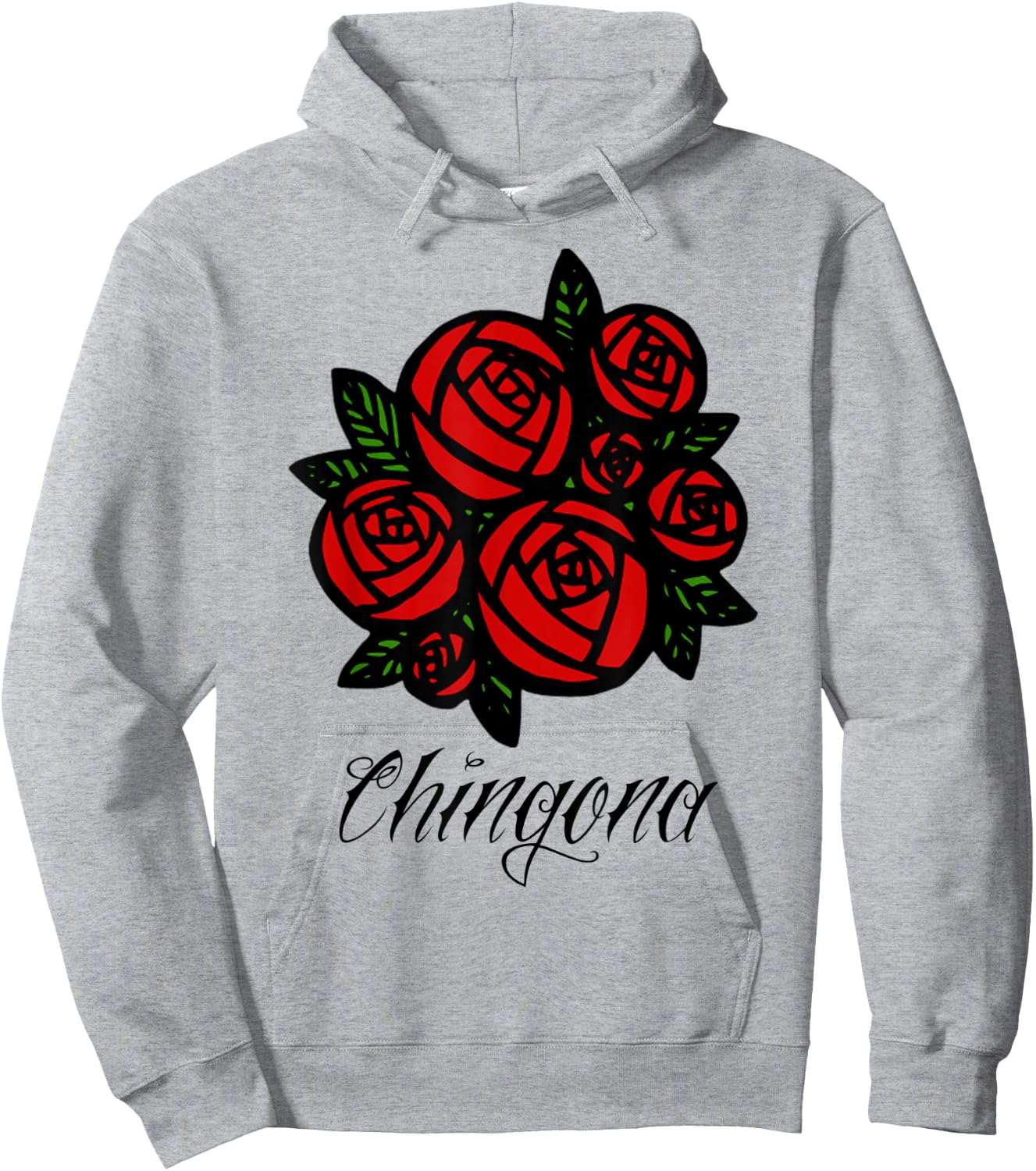 Chingona Rose Latina Gifts Hoodie - Hoodie | Ash