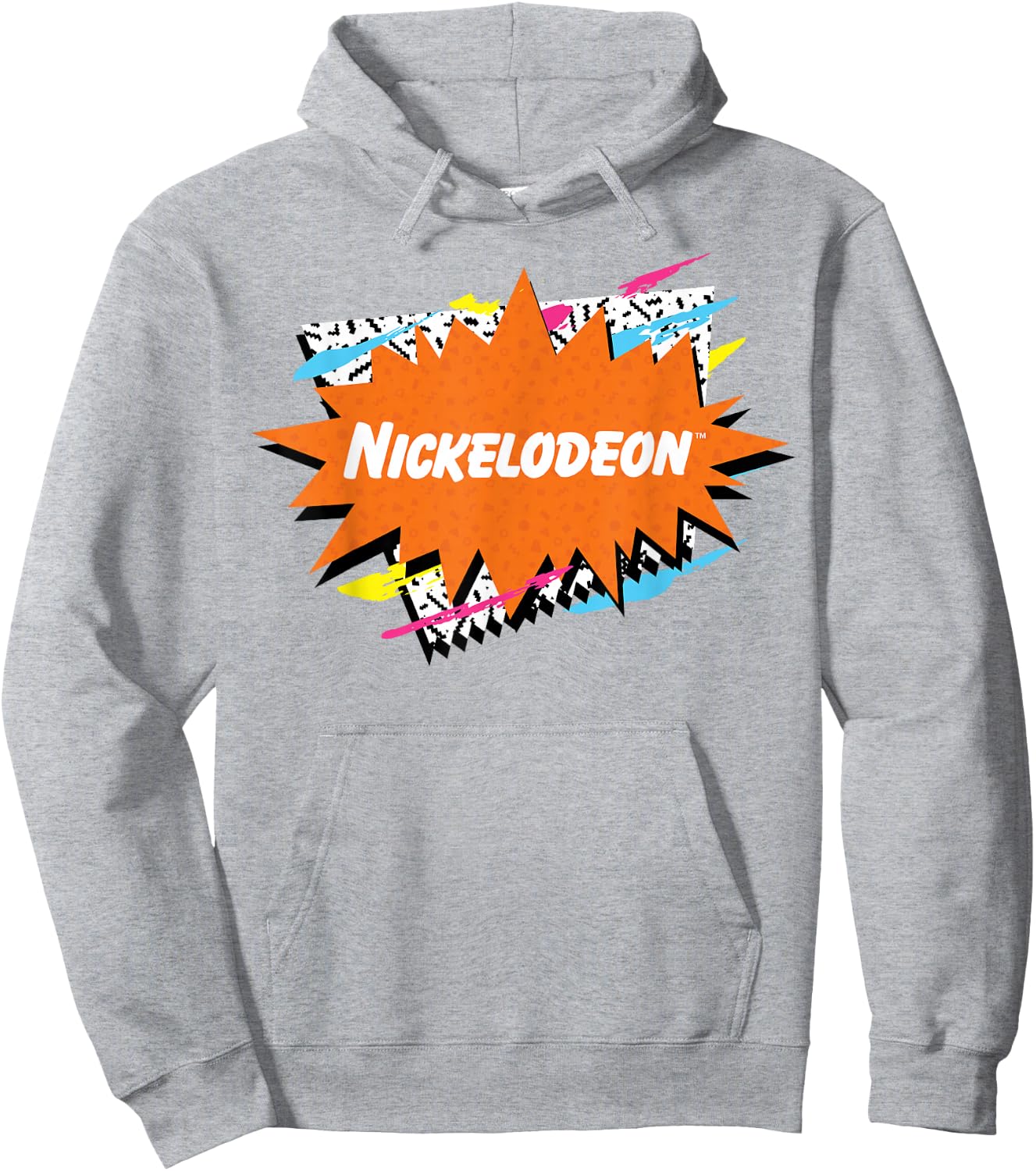 Nickelodeon Retro Logo Graphic Hoodie - Hoodie | Ash