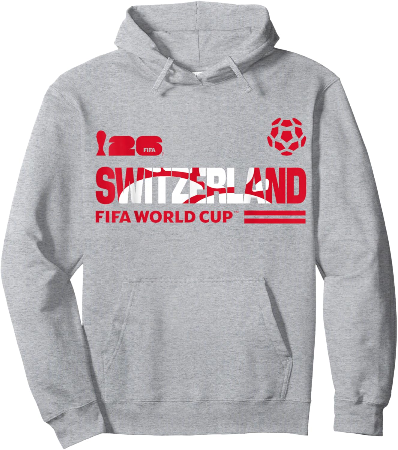FIFA World CUP26 Qualifier Switzerland Hoodie - Hoodie | Ash