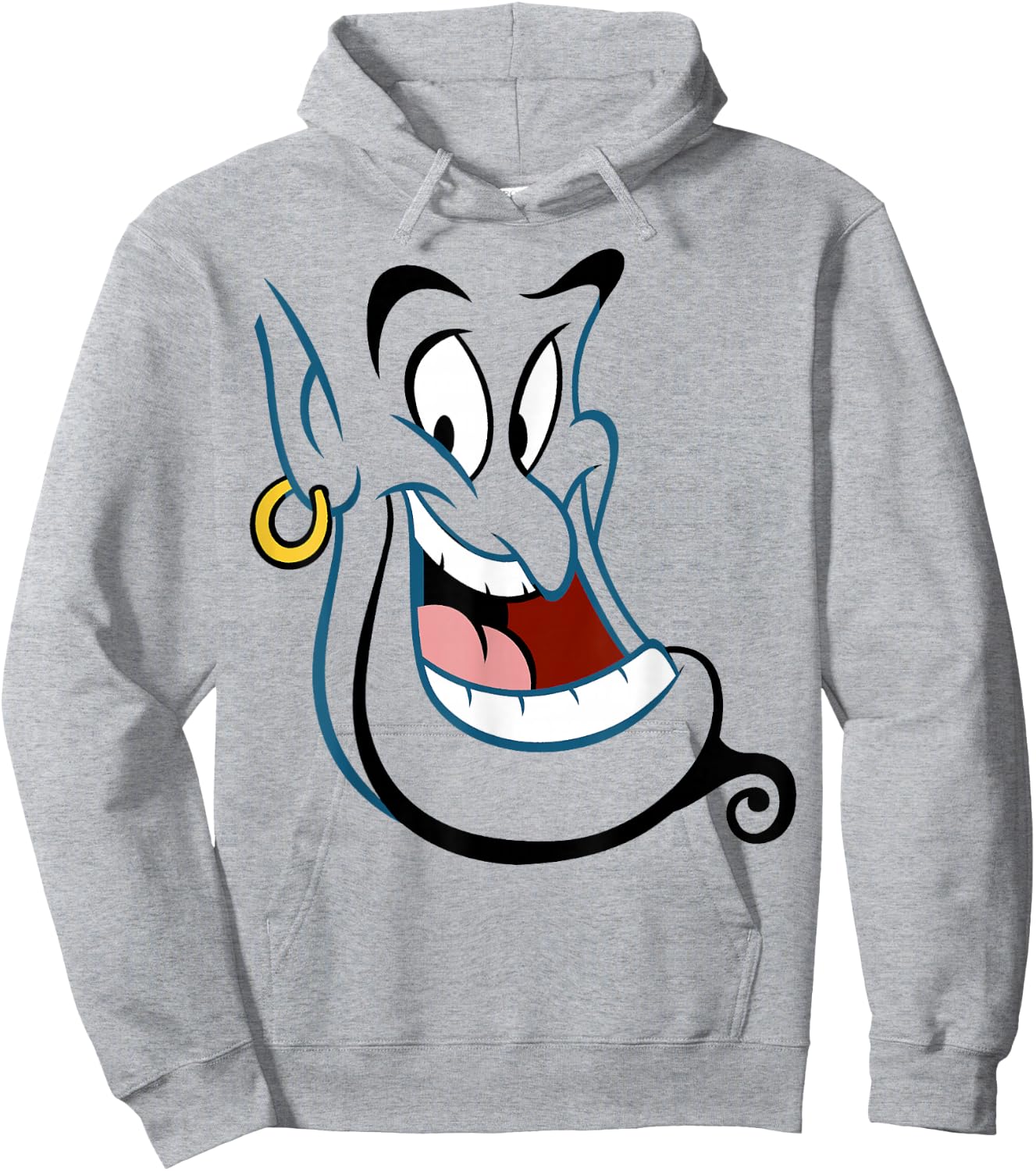 Disney Aladdin Genie Big Face Costume Hoodie - Hoodie | Ash
