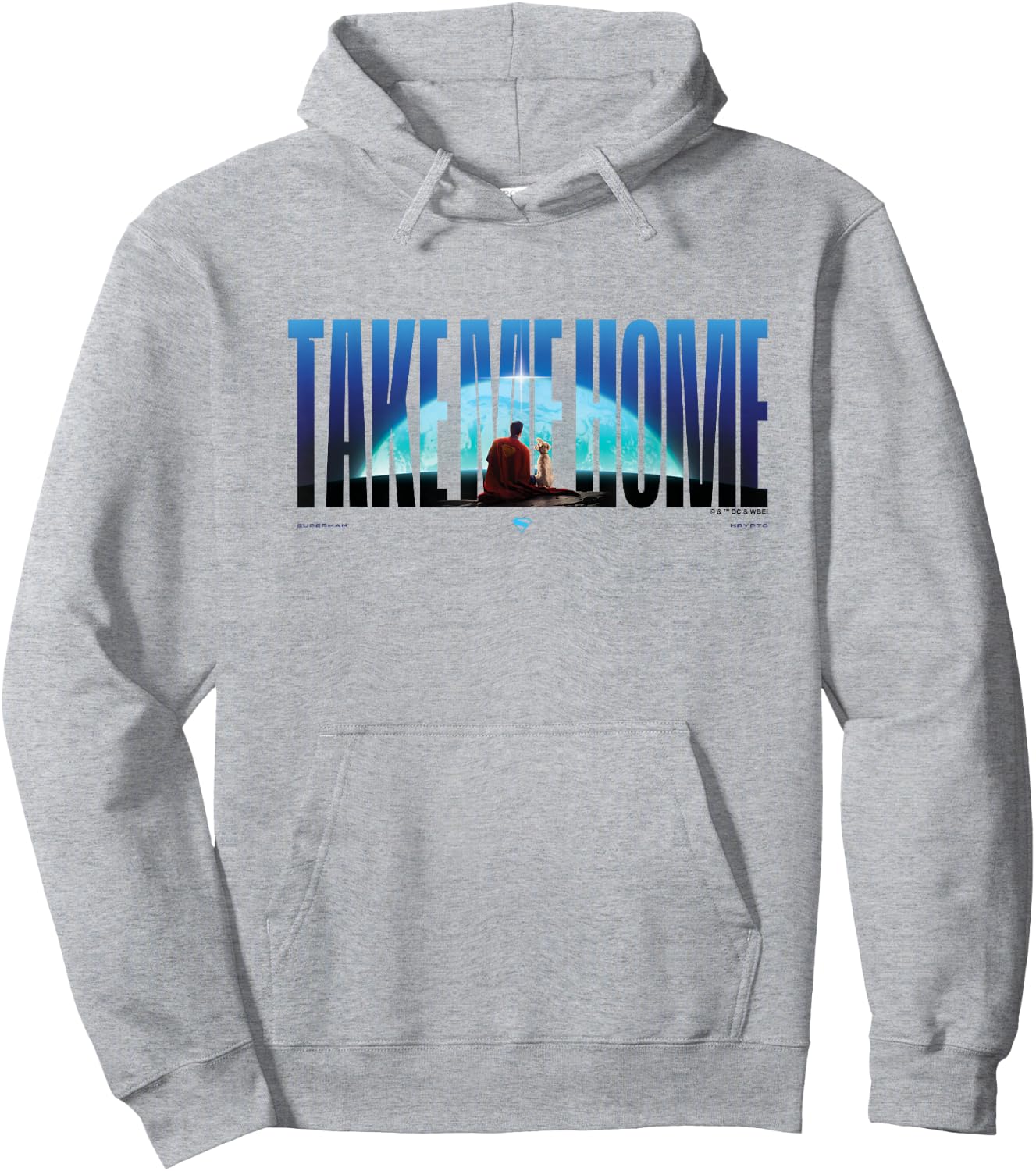 Superman (2025 Movie) Take Me Home Words Hoodie - Hoodie | Ash