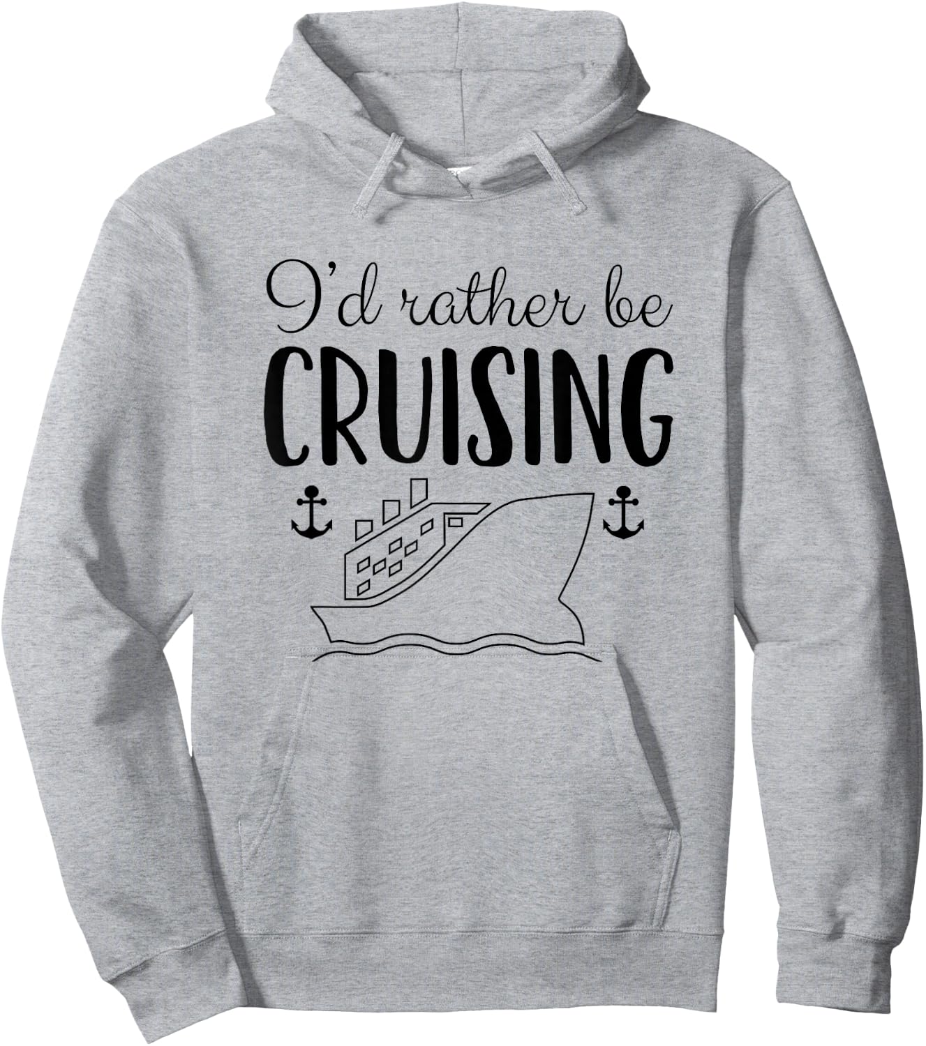 Cruise Ship Gift Shirt I'd Rather Be Cruising Hoodie - Hoodie | Ash
