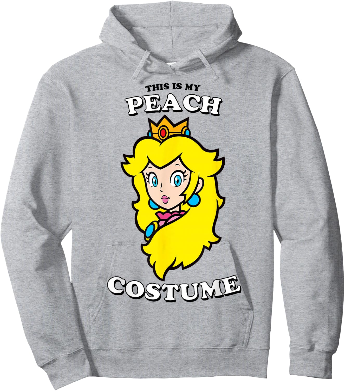 Super Mario This is My Peach Costume Hoodie - Hoodie | Ash