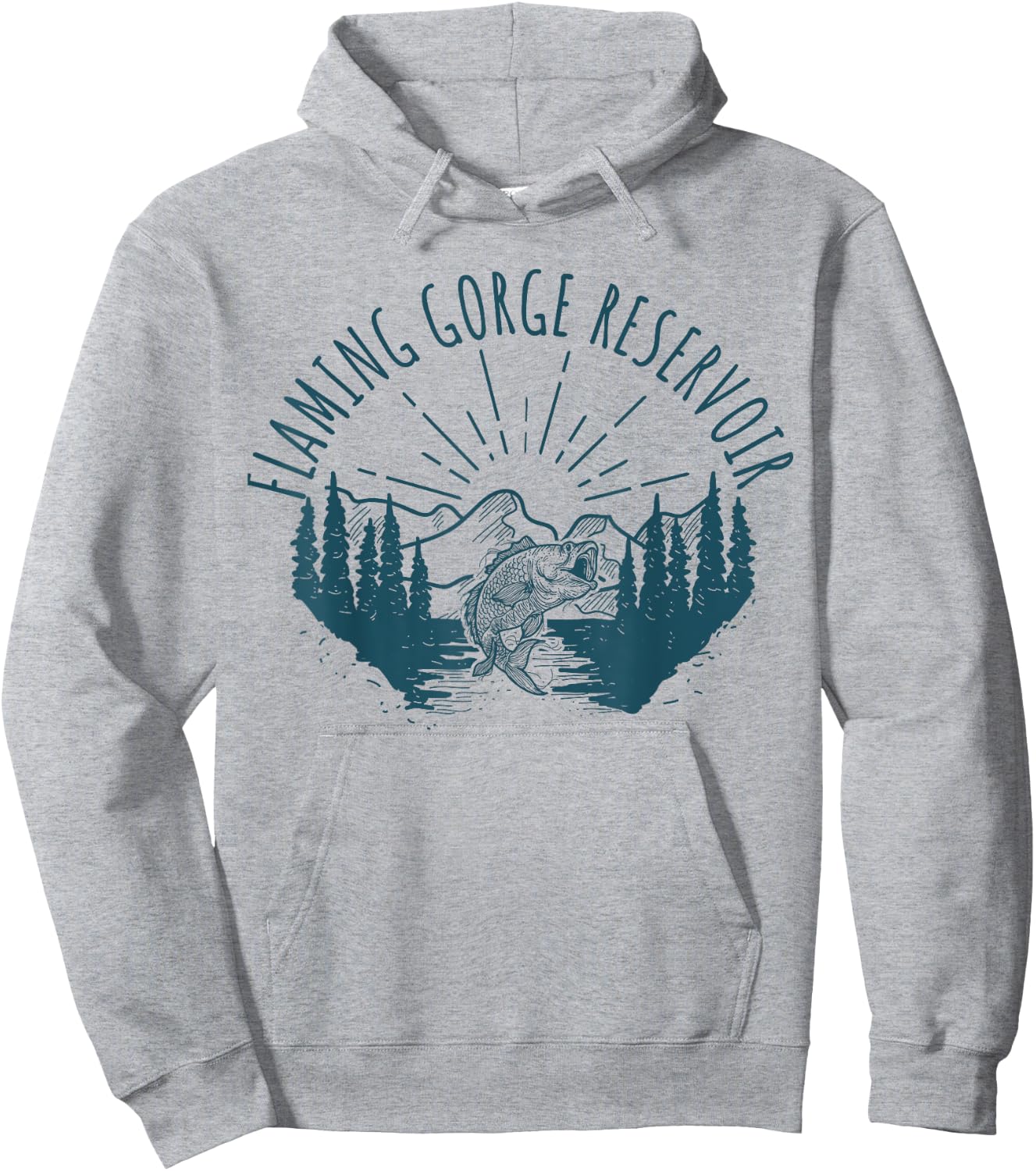 Beautiful Flaming Gorge Reservoir Hoodie - Hoodie | Ash
