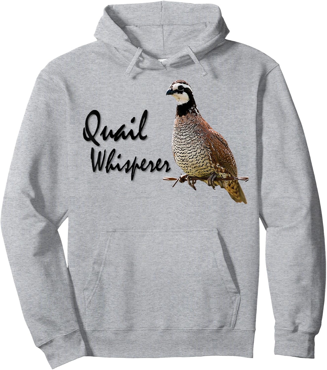 Quail Shirt, Quail Whisperer, Bobwhite quail Hoodie - Hoodie | Ash