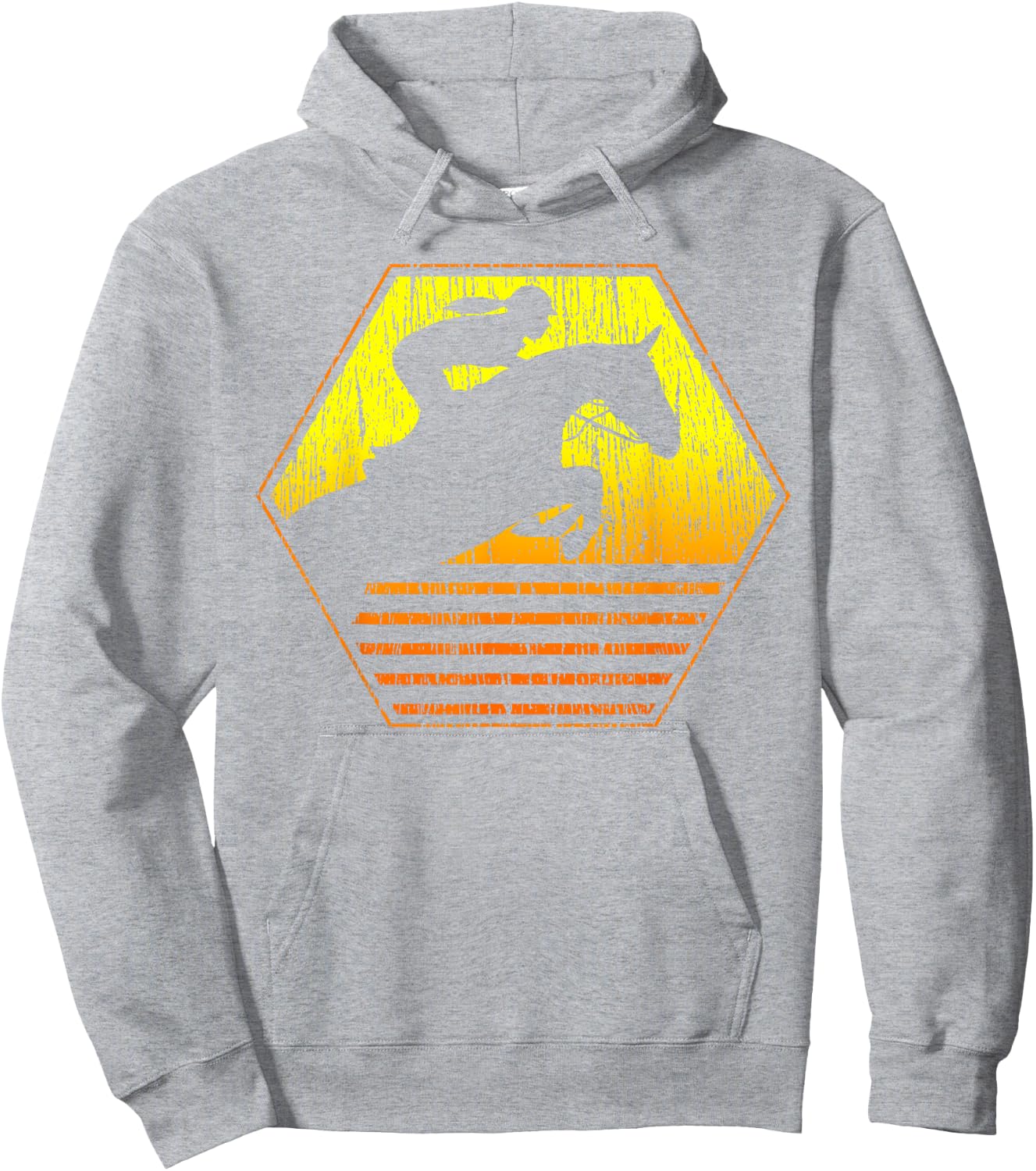 Show Jumping Retro Vintage Equestrian Horse Hoodie - Hoodie | Ash
