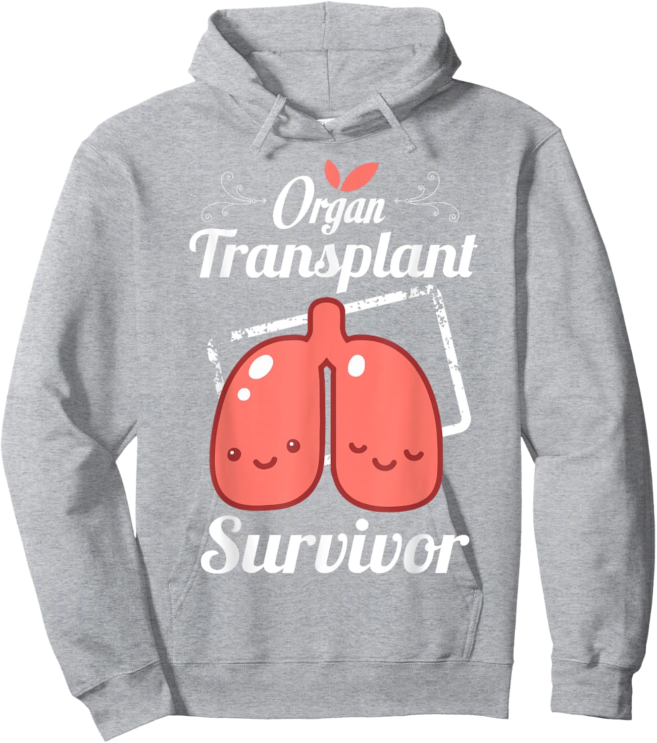 Lung Transplant Survivor Organ Donation Gifts Hoodie - Hoodie | Ash