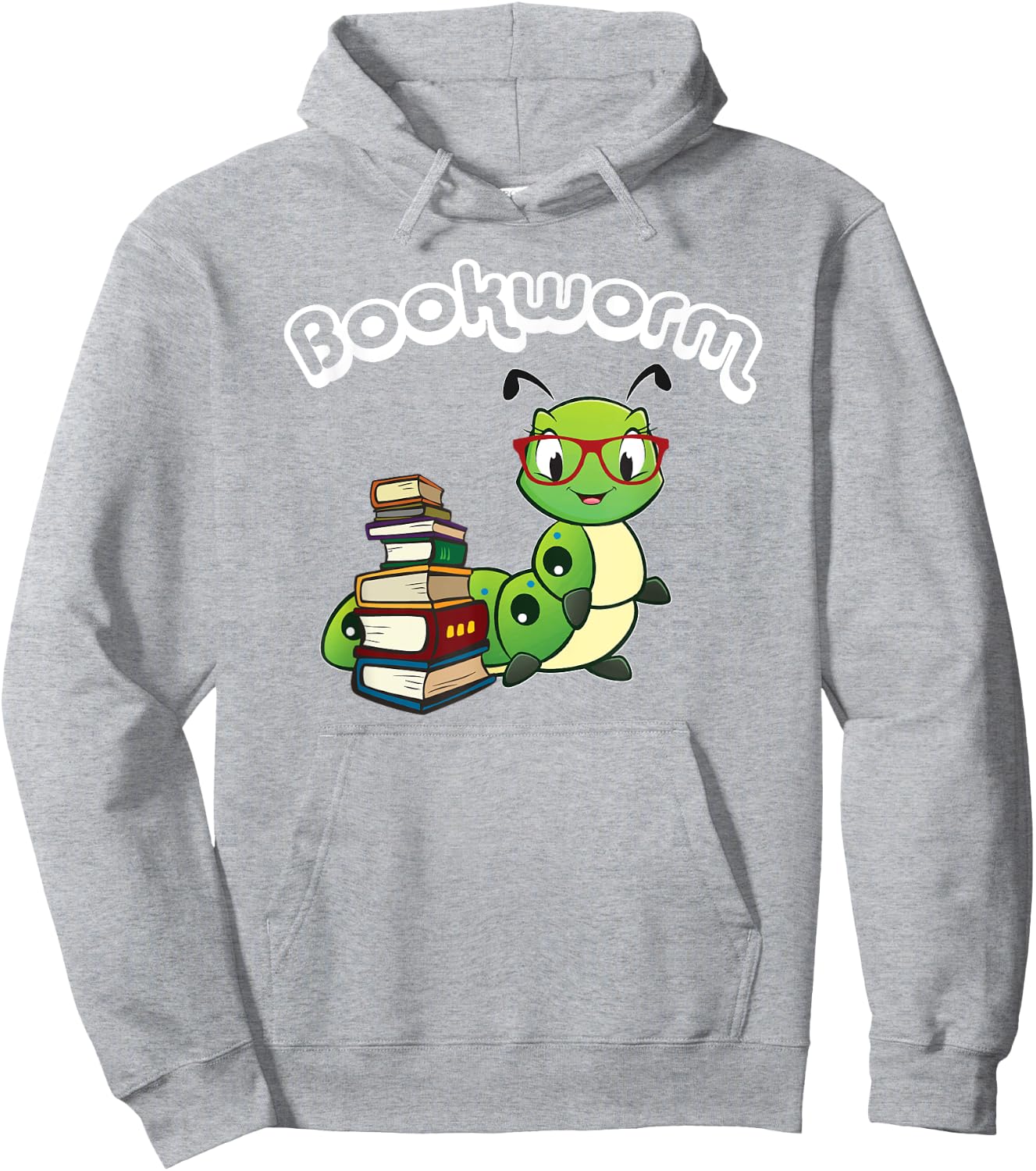 Cute Kids Kawaii Bookworm Reading Lover Hoodie - Hoodie | Ash