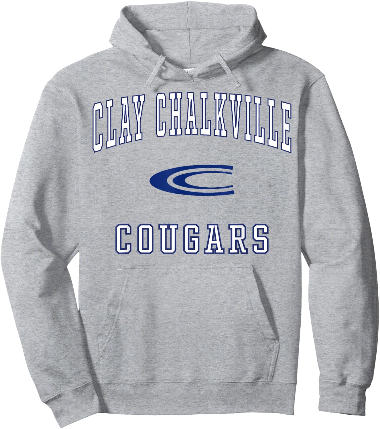 Clay Chalkville High School Cougars C1 Hoodie - Hoodie | Ash