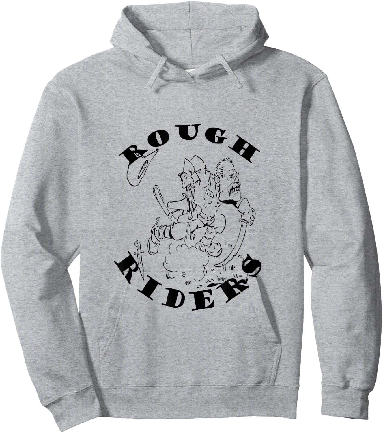 Rough Riders Shirt – Teddy Roosevelt History Hoodie - Hoodie | Ash