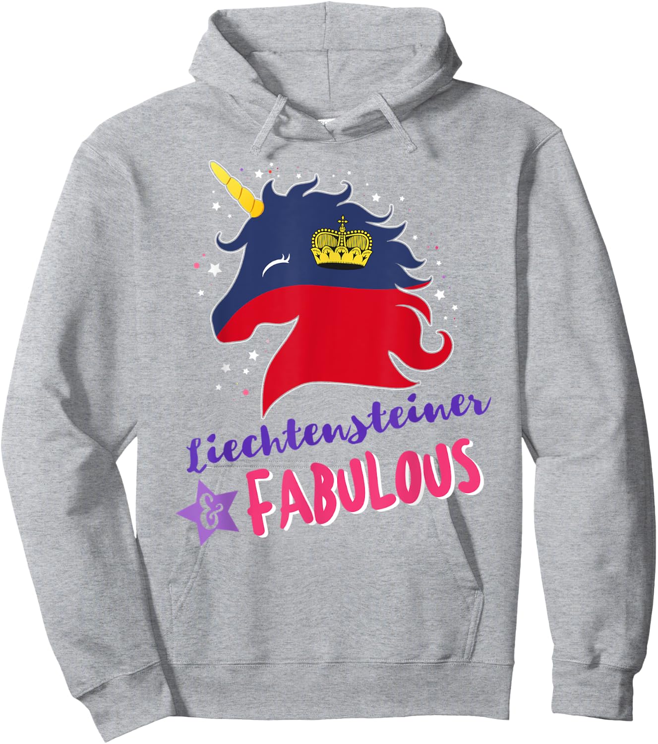 Liechtenstein Liechtensteiner Unicorn Hoodie - Hoodie | Ash