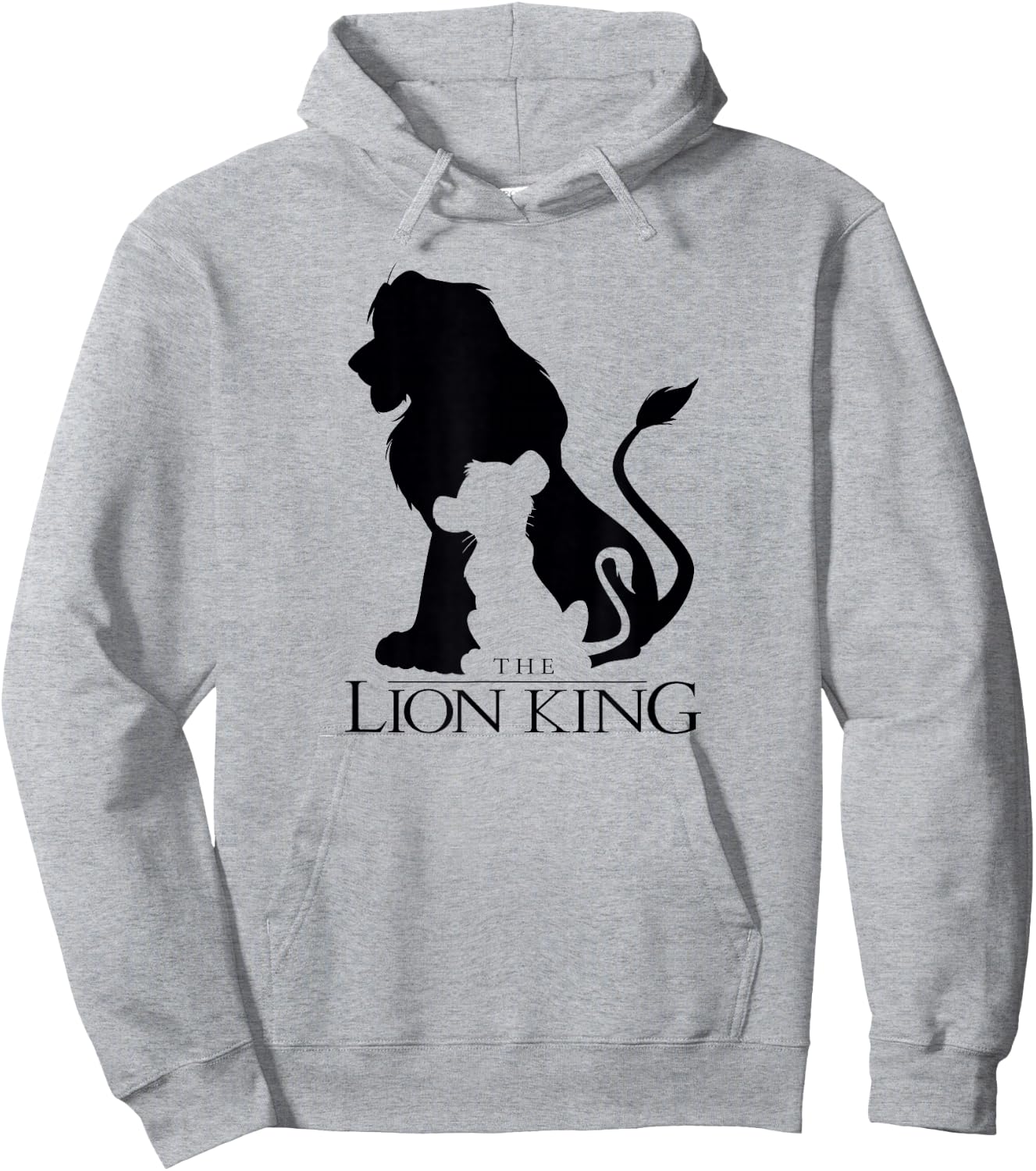 Disney Lion King Classic Simba Silhouette Hoodie - Hoodie | Ash