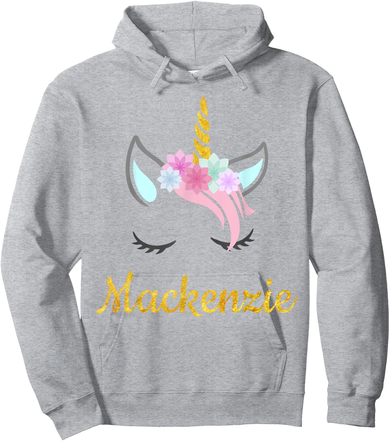 Mackenzie Unicorn Name Shirt for Mackenzie Hoodie - Hoodie | Ash