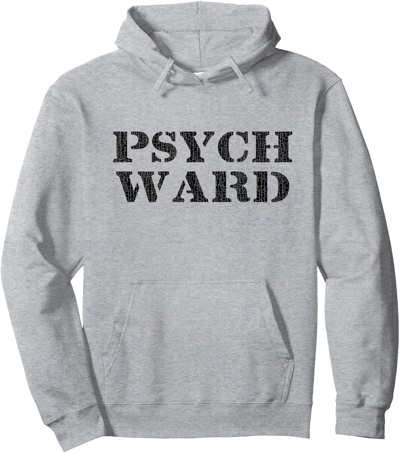 Psych Ward T Shirt Hoodie - Hoodie | Ash