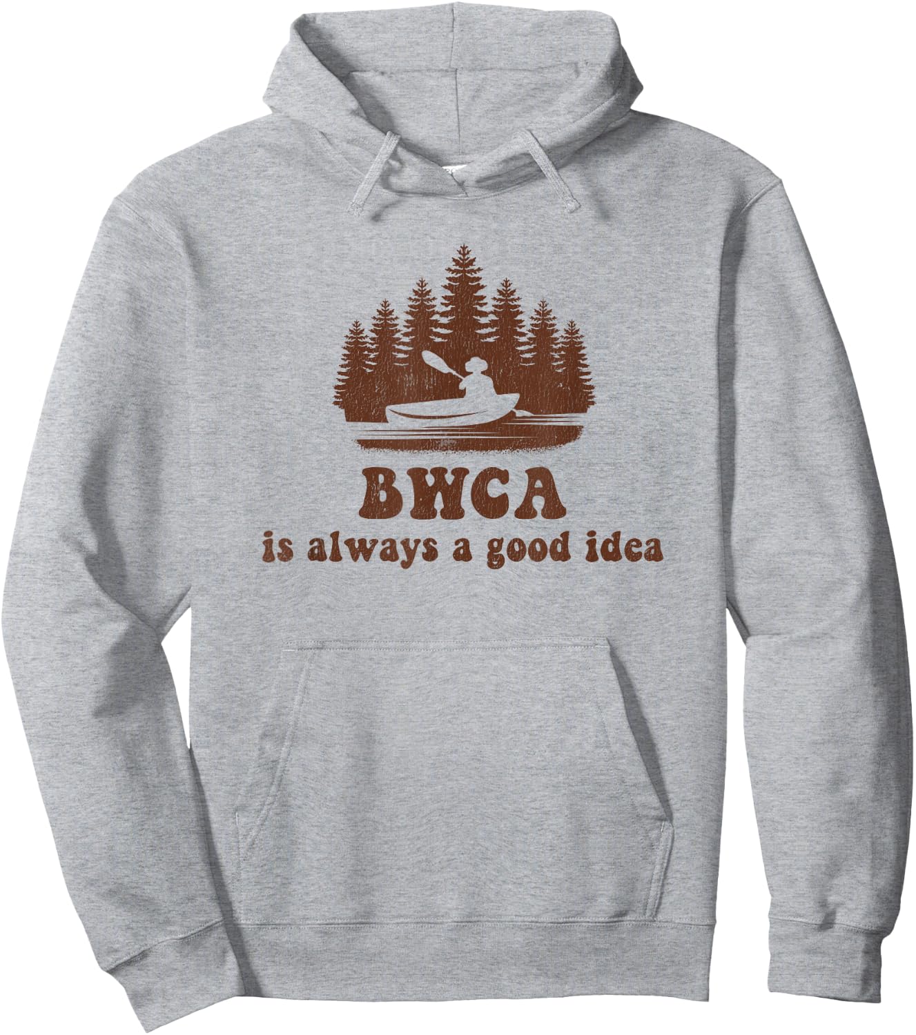 BWCA Boundary Waters Canoe Area Hoodie - Hoodie | Ash