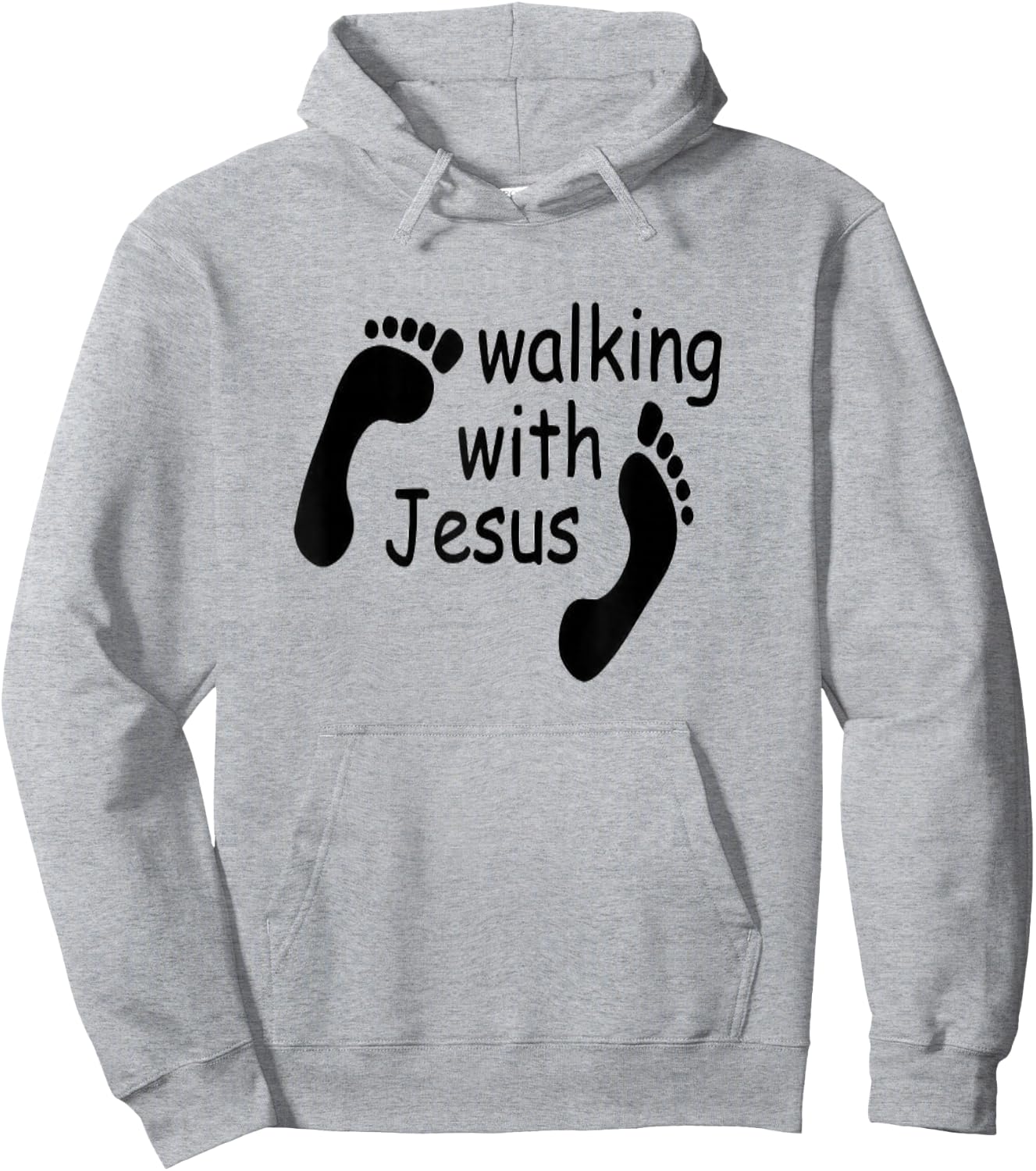 Walking with Jesus, Superhero God Love Hoodie - Hoodie | Ash