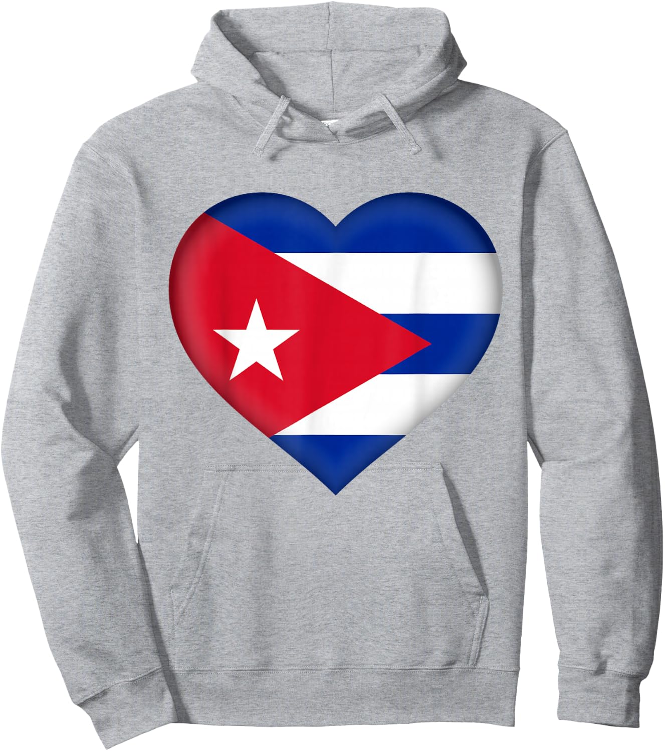 National Pride Country Roots Retro Gift | I Love Cuba | Cuban Flag Heart Outfit - Adults - White - Short Sleeve - Small - Classic Fit - Cotton - Machine Wash Hoodie - Hoodie | Ash