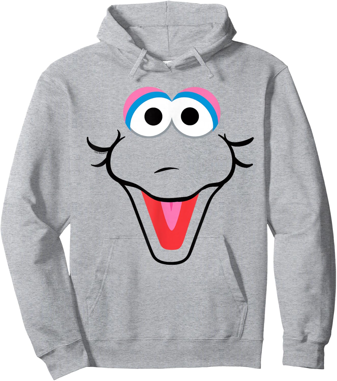 Sesame Street Big Bird Eyes Halloween Costume Hoodie - Hoodie | Ash