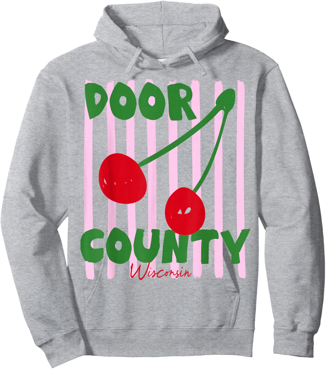 Door County Cherry Hoodie - Hoodie | Ash