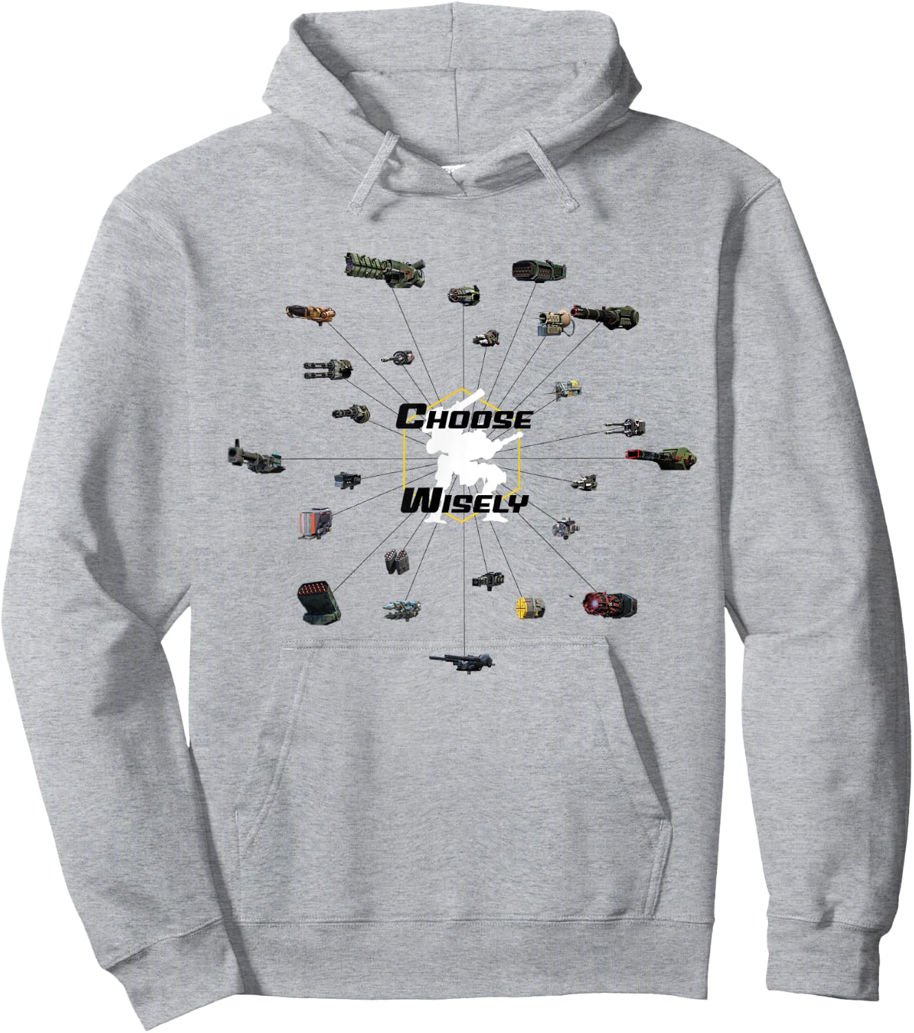 War Robots: Choose Wisely Hoodie - Hoodie | Ash