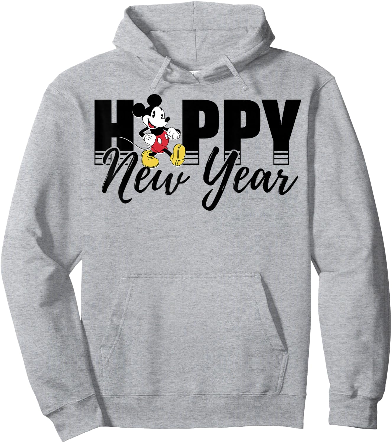 Disney New Year's Mickey Mouse Happy New Year Hoodie - Hoodie | Ash
