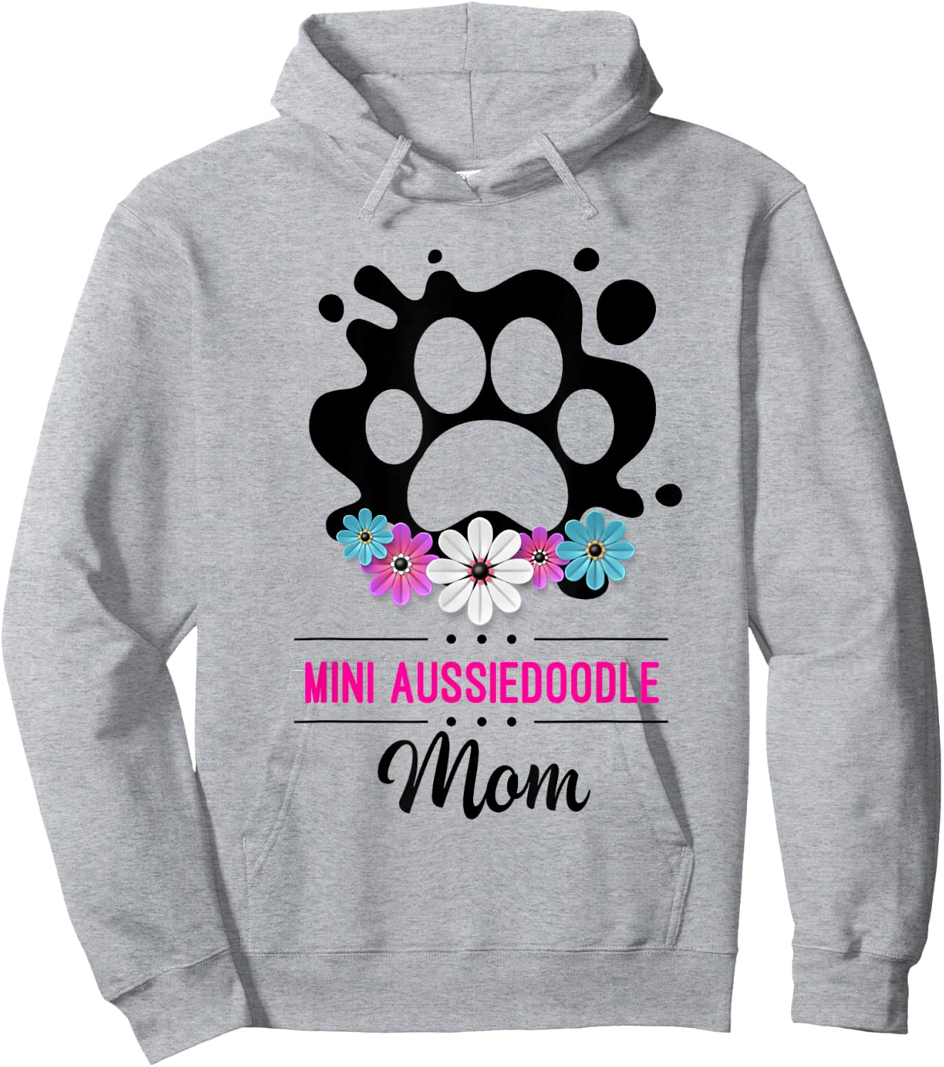 Mini Aussiedoodle Mom Hoodie - Hoodie | Ash