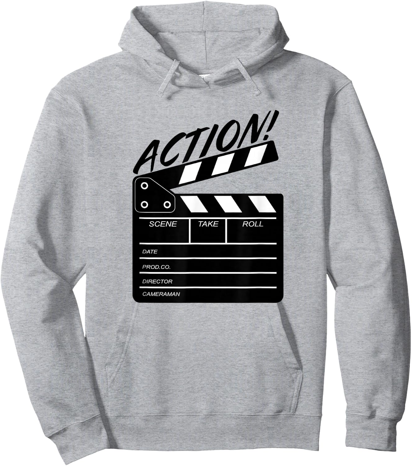 Funny Director Clapboard Filmmaker Gift Hoodie - Hoodie | Ash