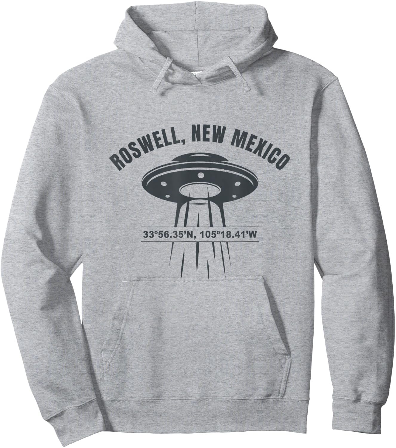 Roswell New Mexico UFO Alien UAP Hoodie - Hoodie | Ash