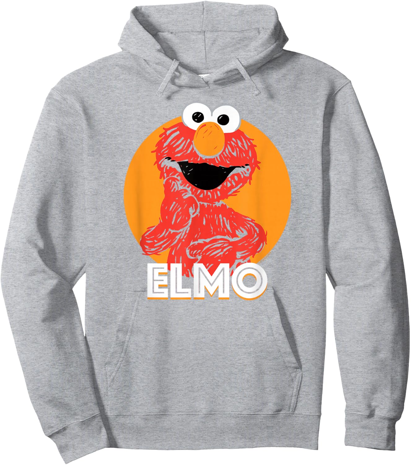 Sesame Street Elmo Scribble Hoodie - Hoodie | Ash