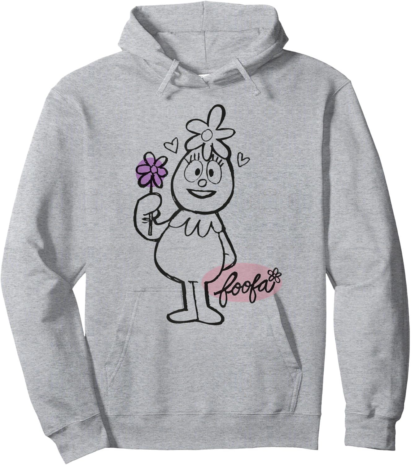Yo Gabba Gabba - Sketch Foofa Hoodie - Hoodie | Ash