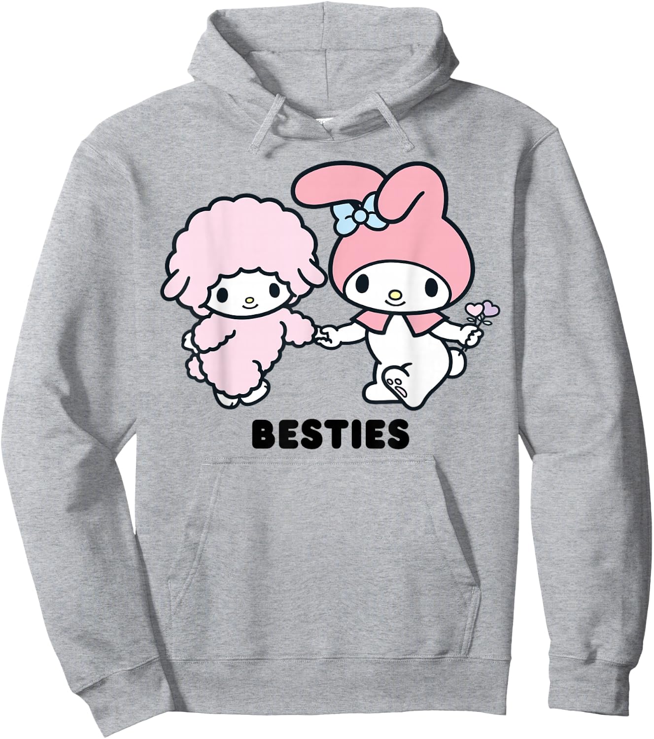 My Melody Besties Hoodie - Hoodie | Ash