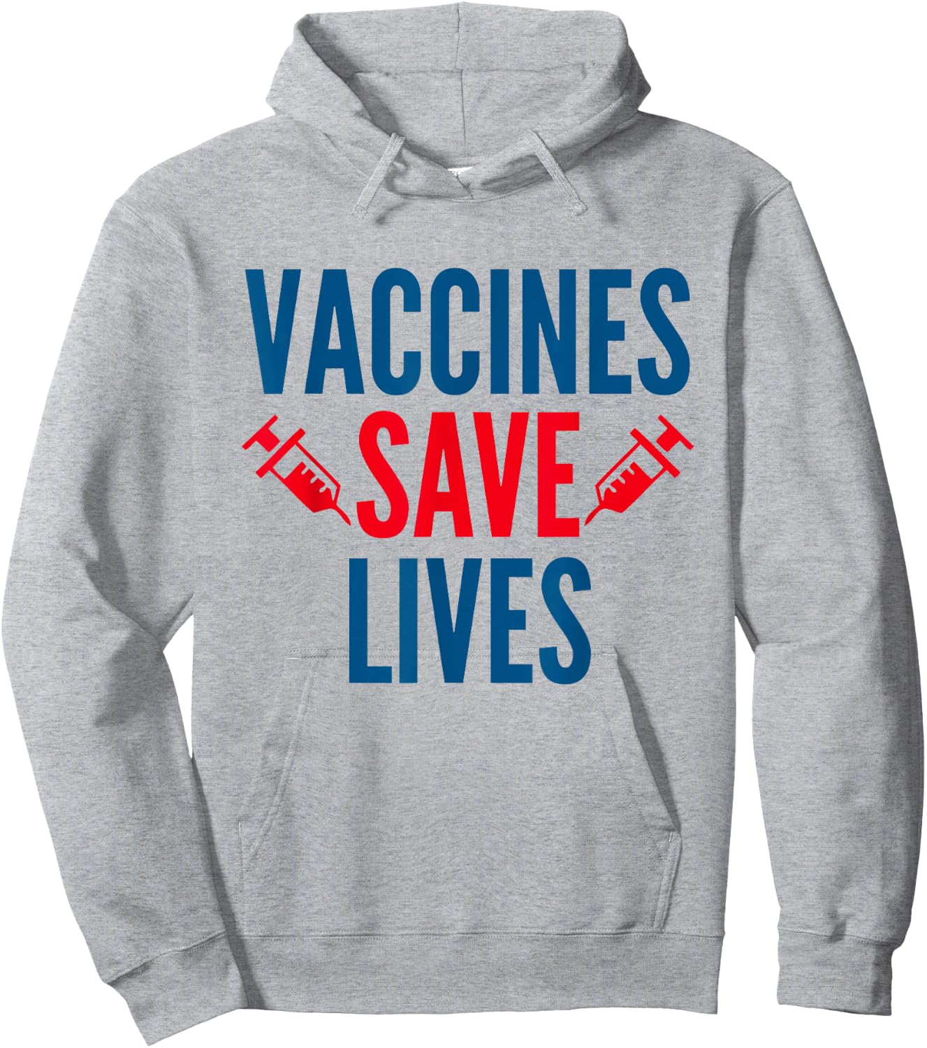 Vaccines Save Lives Health Vaccination Shirt Hoodie - Hoodie | Ash