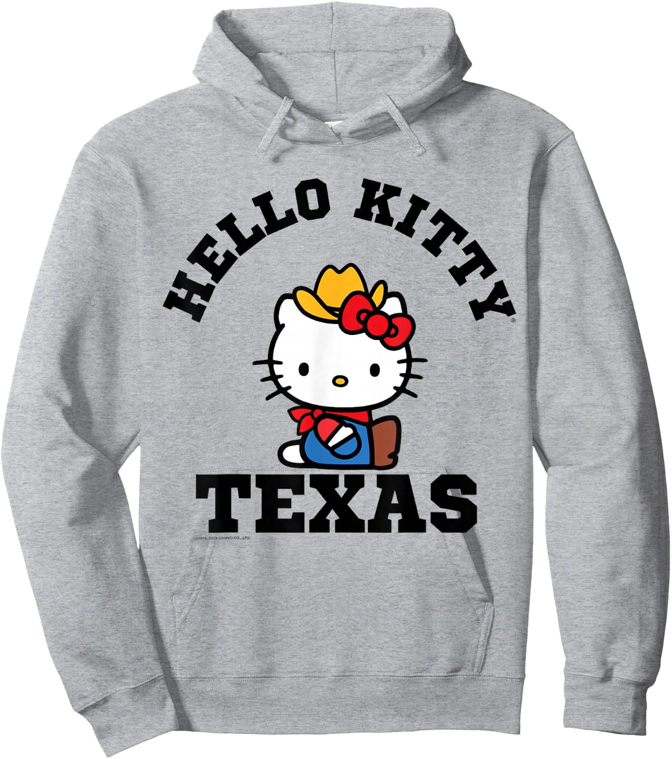 Hello Kitty Heart of Texas Shirt Hoodie - Hoodie | Ash