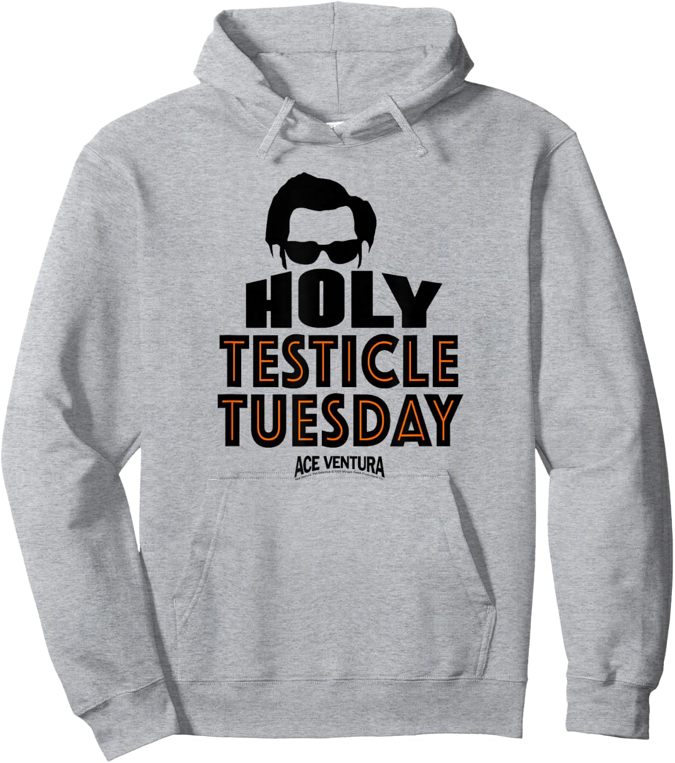 Ace Ventura Holy Testicle Tuesday Hoodie - Hoodie | Ash