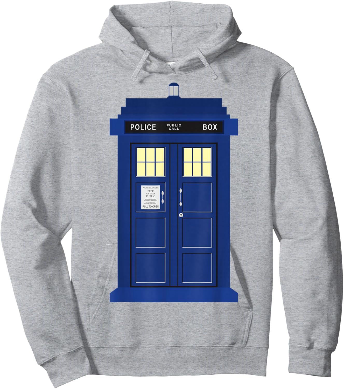 British Police Call Box Hoodie - Hoodie | Ash