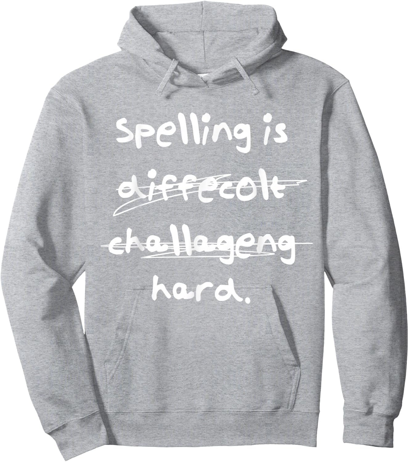 Spelling is Hard Funny Spelling Bee Hoodie - Hoodie | Ash