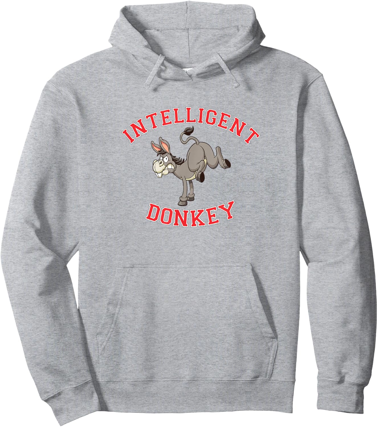 Intelligent Donkey Hoodie - Hoodie | Ash