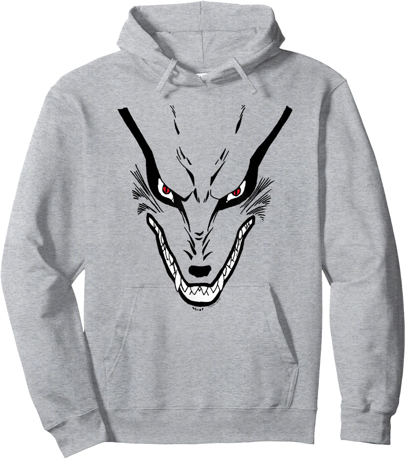 Naruto Nine Tails Big Face Hoodie - Hoodie | Ash