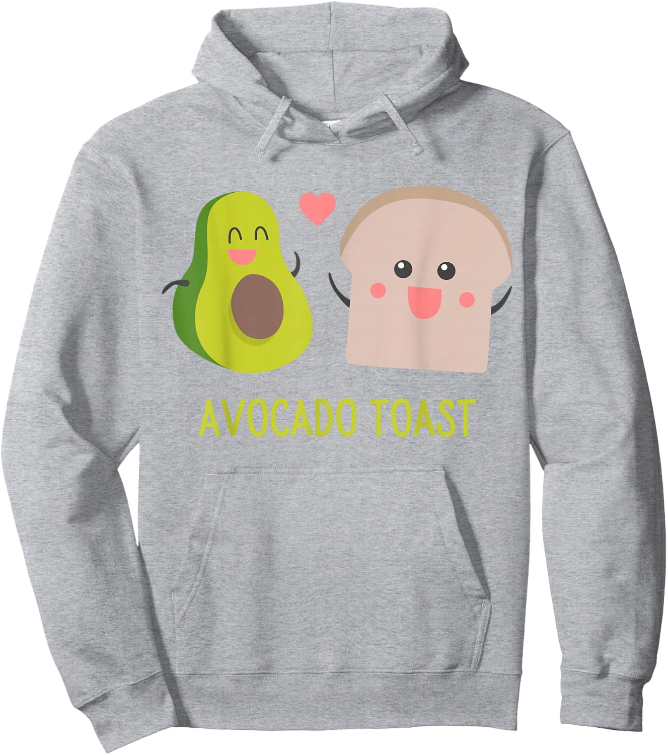 Avocado Toast Funny Cute Cartoon Gift Hoodie - Hoodie | Ash