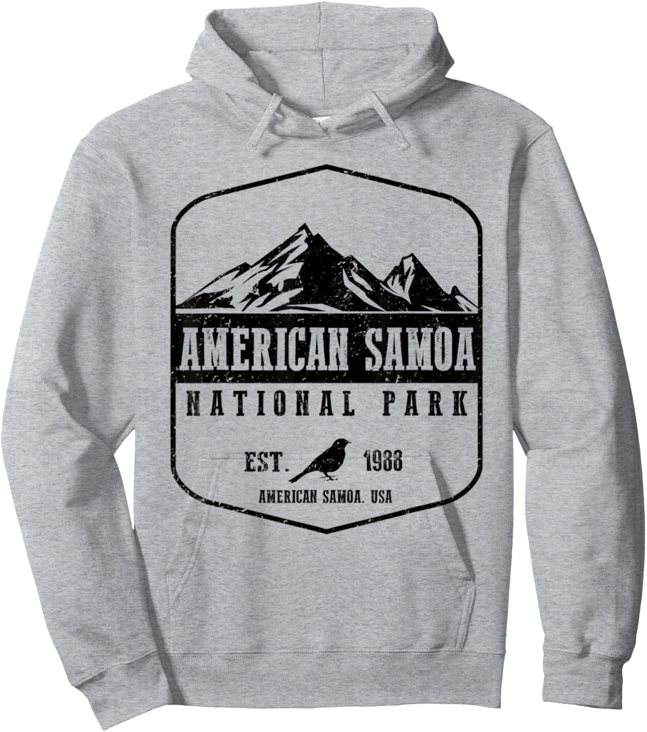 American Samoa National Park Hiking Wanderlust Hoodie - Hoodie | Ash