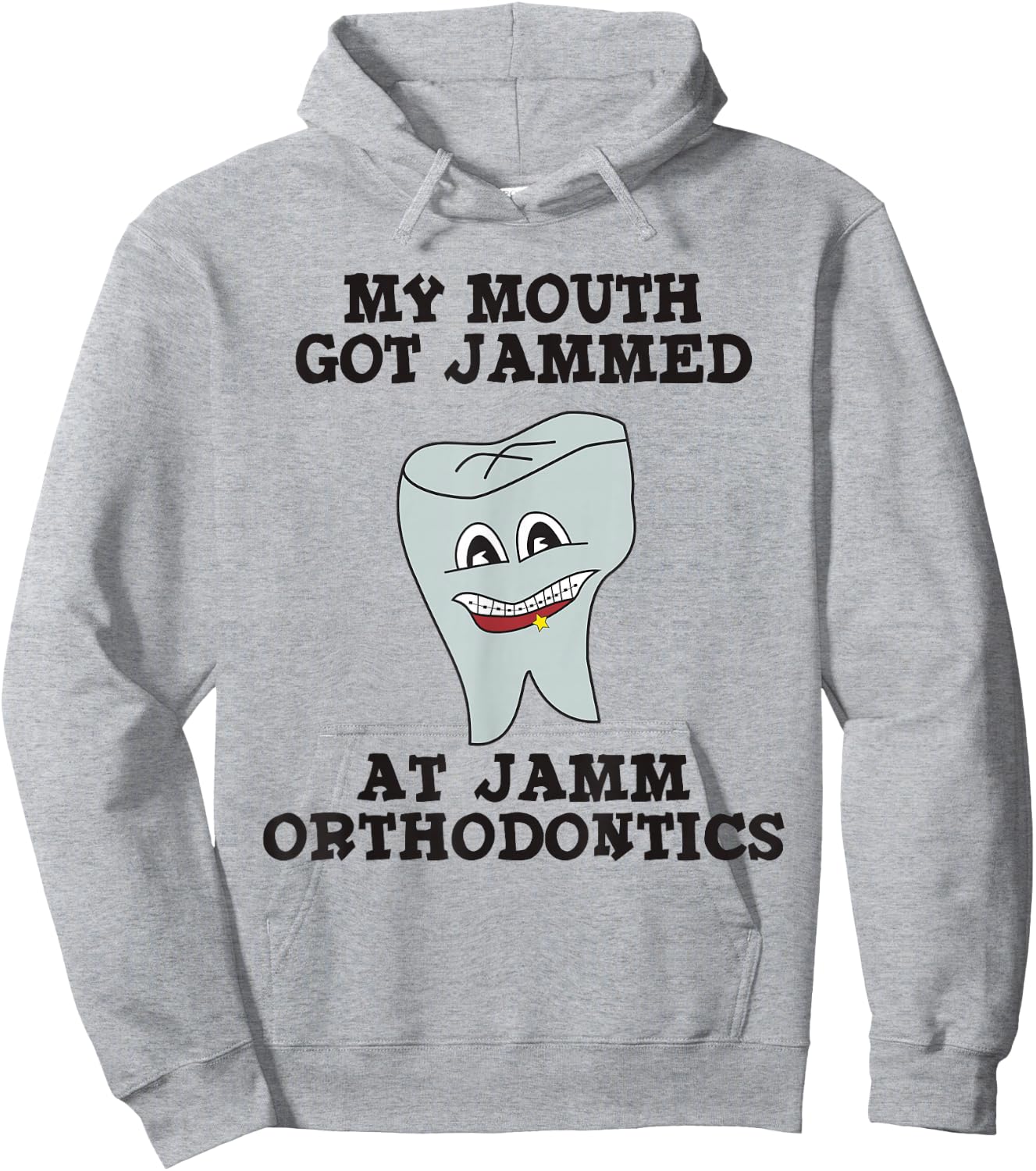 My mouth got jammed at Jamm Orthodontics Hoodie - Hoodie | Ash