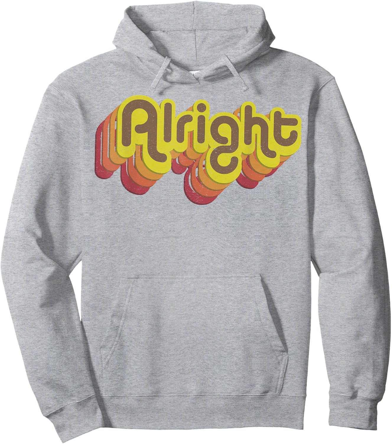 Alright Alright Shirt Funny Retro 70s Hoodie - Hoodie | Ash