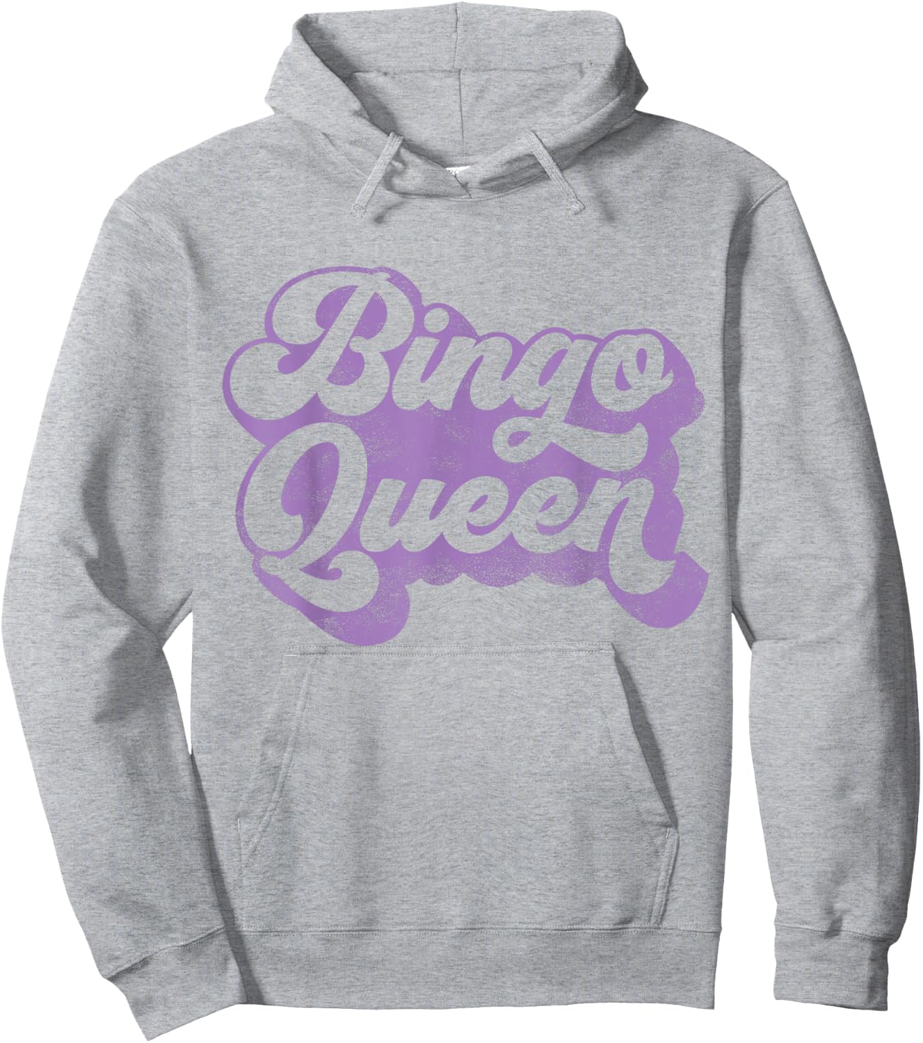 Bingo Queen for Callers or Players in Purple Hoodie - Hoodie | Ash