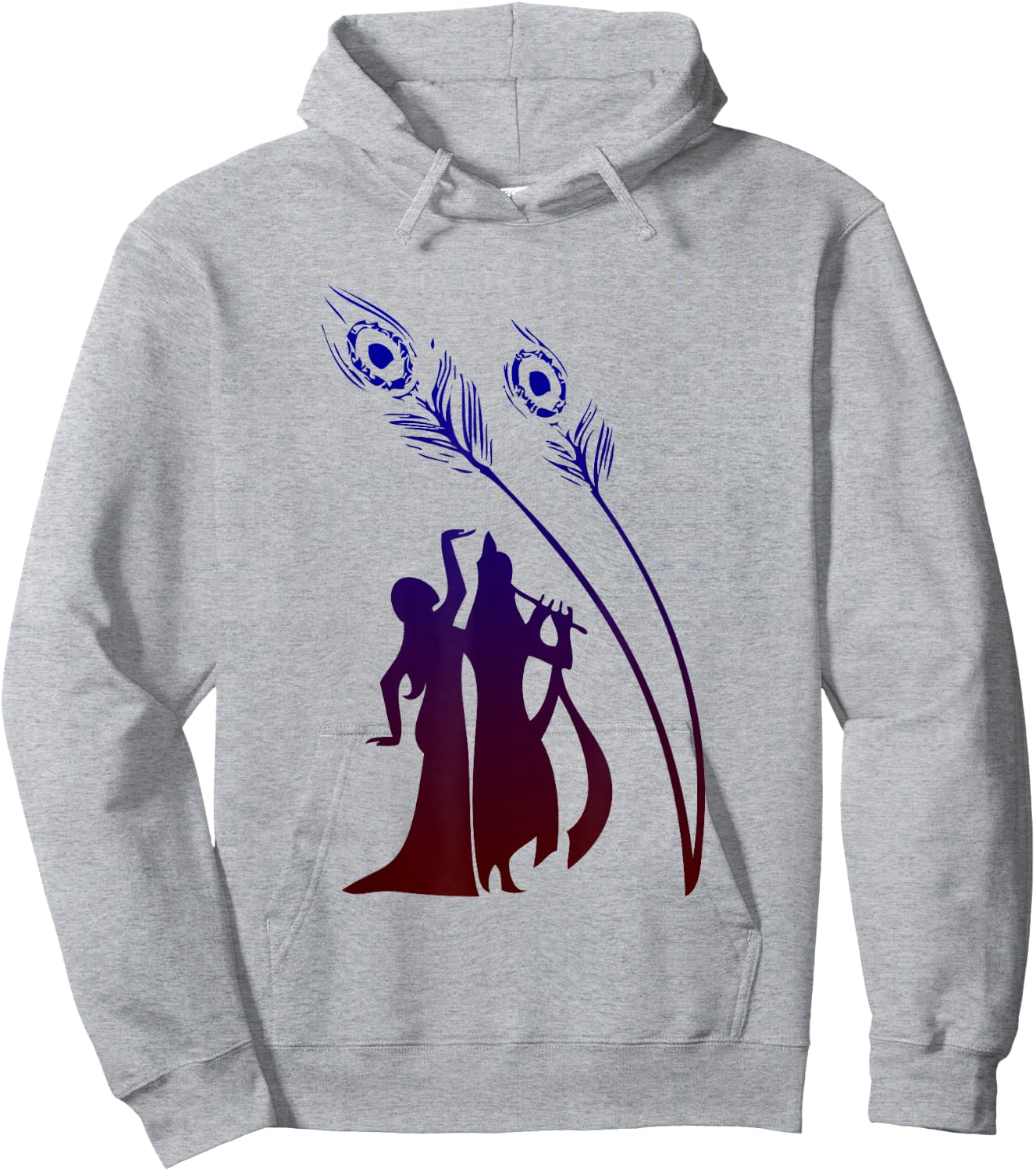 Divine Raas Leela With Radha And Krishna Shirt Hoodie - Hoodie | Ash